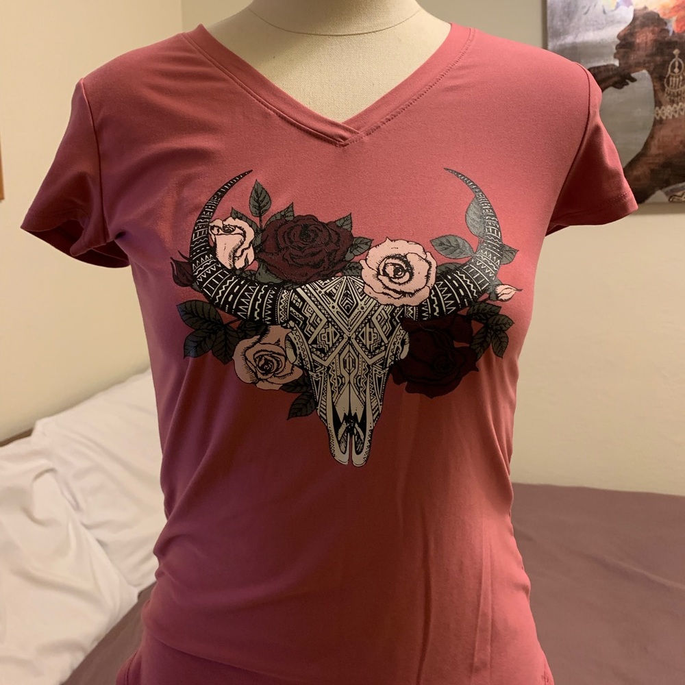 Graphic tee.